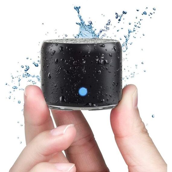 EWA A106PRO IPX7 MINI ATTREATTO DI METALE BLUETOOTH PORTATIVO (NERO)