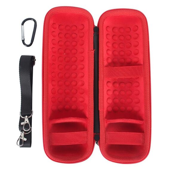 Per JBL Flip 6 Custodia portatile per custodia (nero rosso)
