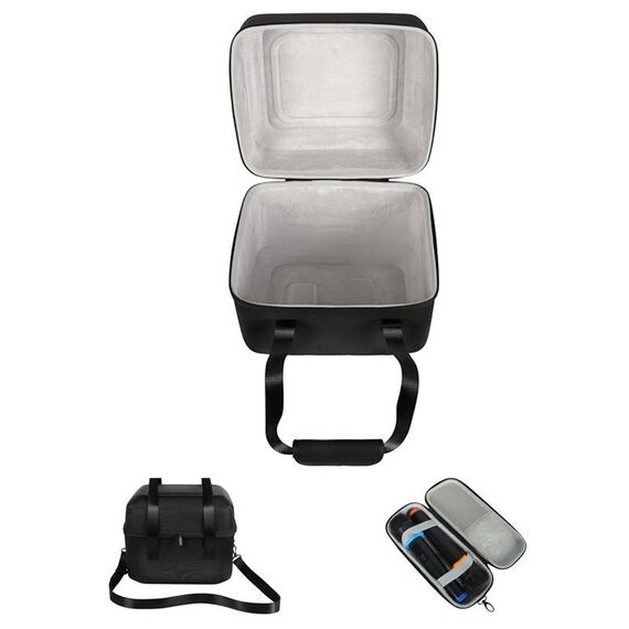 Per JBL PartyBox Encore Essential Custodia portatile antiurto con borsa per microfono (nero + grigio)