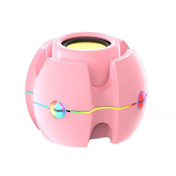 RGB Light Effect Gyro Shape wireless Bluetooth audio (rosa)