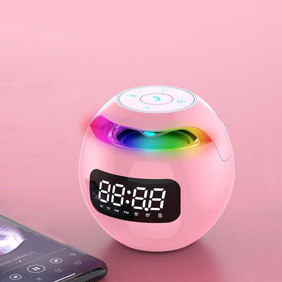 ZXL-G90 Portatile Bluetooth Speaker Bluetooth, Stile: Versione orologio (rosa)