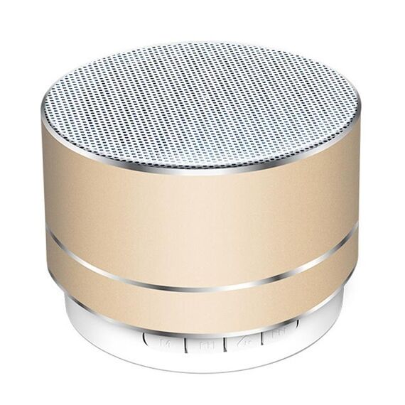 Altoparlante Bluetooth wireless mini metallo A10 (dorato)