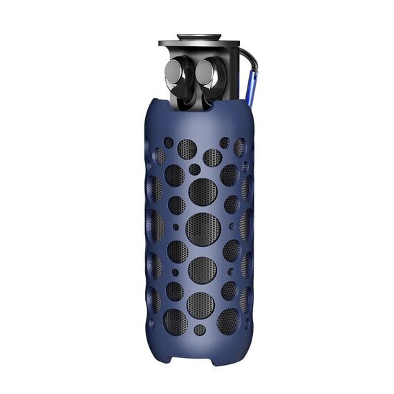 K045 2 in 1 Mini auricolari Bluetooth wireless per esterni (blu)