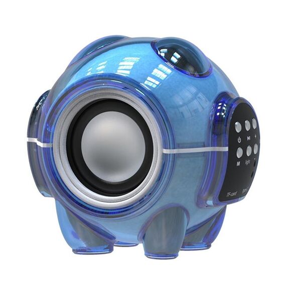Altoparlante Bluetooth wireless a forma di mini panda spaziale M18 Audio da tavolo portatile per cartoni animati (blu)