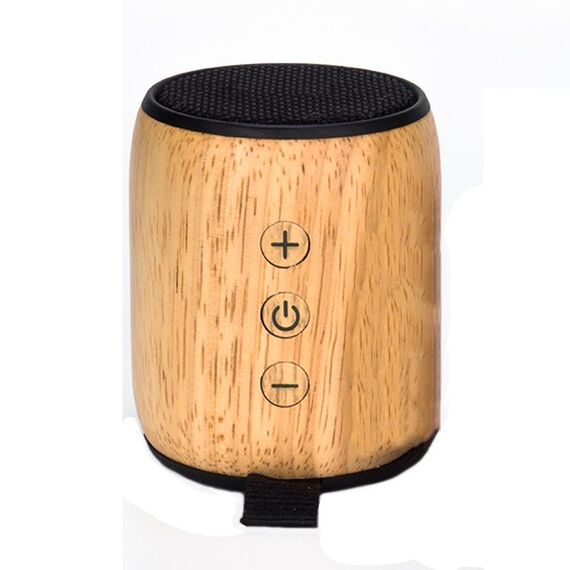 BT811 Mini altoparlante wireless Bluetooth in legno Supporto TF Card e 3,5 mm AUX (nero)
