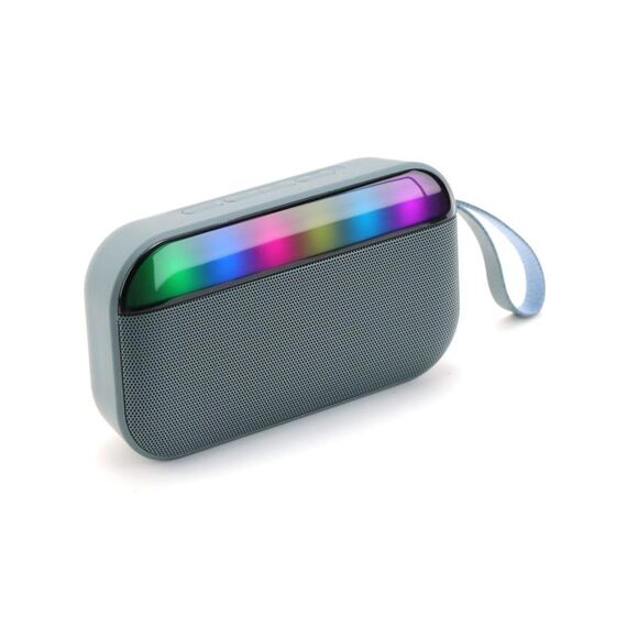 Subwoofer portatile LED BS56 Altoparlante Bluetooth wireless TWS (grigio)