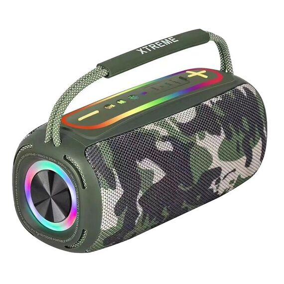 Altoparlante Bluetooth stereo 3D portatile T&G P11 Pro da 20 W con luce colorata RGB (mimetica)
