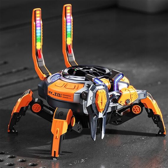 Altoparlante Bluetooth wireless TWS meccanico RGB MY-301 (arancione)