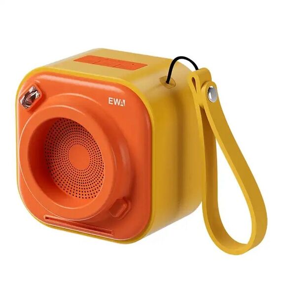 EWA A132 Mini altoparlante stereo wireless Bluetooth portatile (giallo arancione)