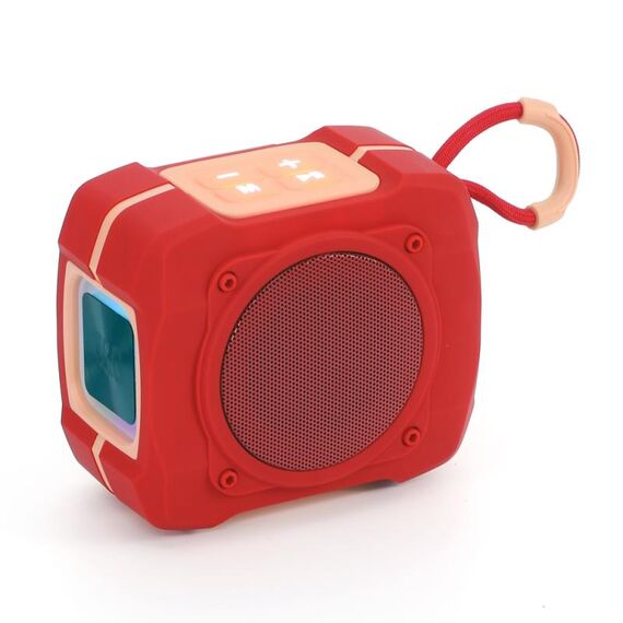 T&G TG661 Altoparlante Bluetooth wireless portatile da esterno a LED colorato (rosso)
