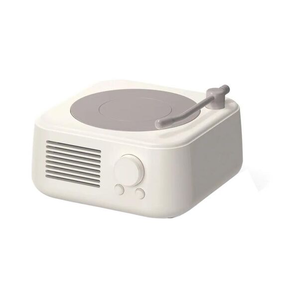 X17 Giradischi fonografico vintage Altoparlante musicale Bluetooth senza fili (bianco)