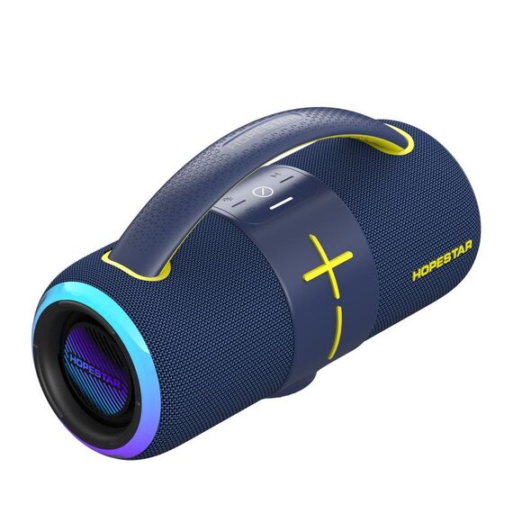 HOPESTAR H68 Altoparlante Bluetooth abbagliante portatile impermeabile da esterno 50W (blu scuro)