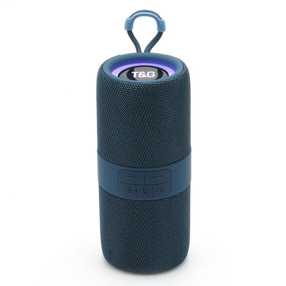 T&G TG-671 Altoparlante subwoofer stereo 3D wireless portatile con FM/USB/LED (blu)