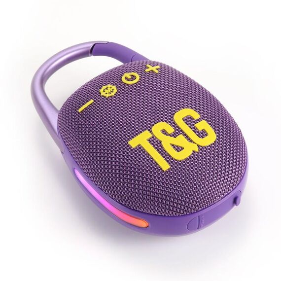 T&G TG447 Mini altoparlante portatile Bluetooth per sport all'aria aperta (viola)