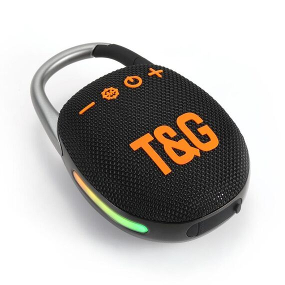 T&G TG447 Mini altoparlante portatile Bluetooth per sport all'aria aperta (nero)