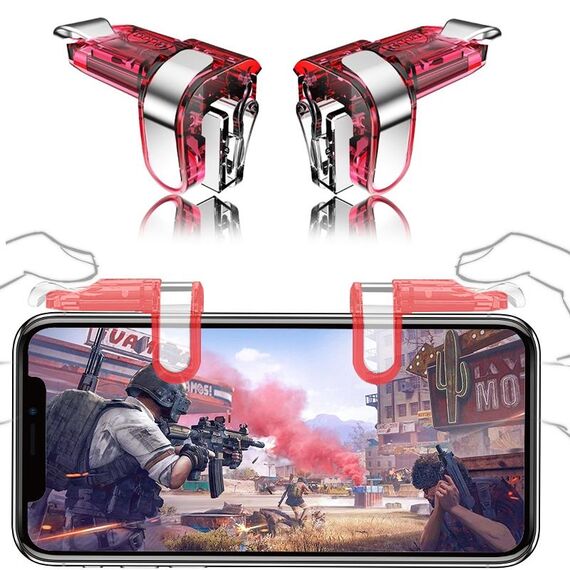 Gamepad M7 Winner Chicken Dinner Game Assist Button, coppia (rosso)