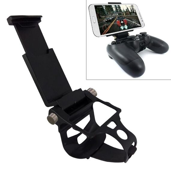 MB-822 Staffa per impugnatura per console di gioco pieghevole a clip per controller PS4, lunghezza massima elastica: 90 mm