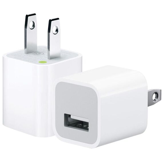 Adattatore per caricabatterie USB da 5 V / 1 A di alta qualità per iPhone, Galaxy, Huawei, Xiaomi, LG, HTC e altri smartphone, dispositivi ricaricabili (bianco)