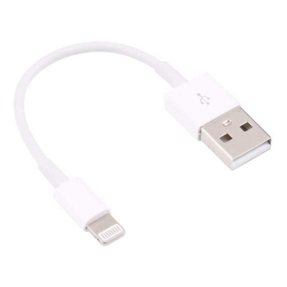 8 PIN a USB Sync Data / Cavo di ricarica, Durata del cavo: 13 cm (bianco)