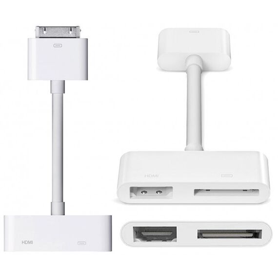 Adattatore Digital AV HDMI a HDTV per il nuovo iPad (iPad 3) / iPad 2 / iPad / iPhone 4 & 4s / iPod Touch 4 (bianco)