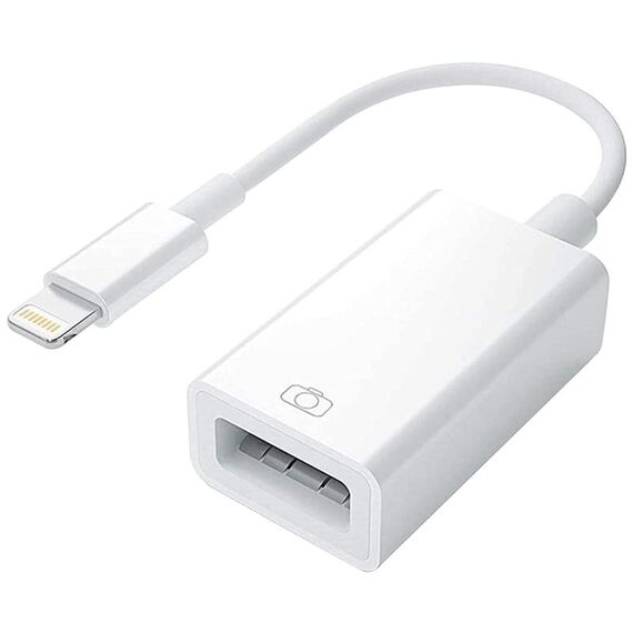 Adattatore per fotocamera USB versione originale per iPad / iPhone (bianco)