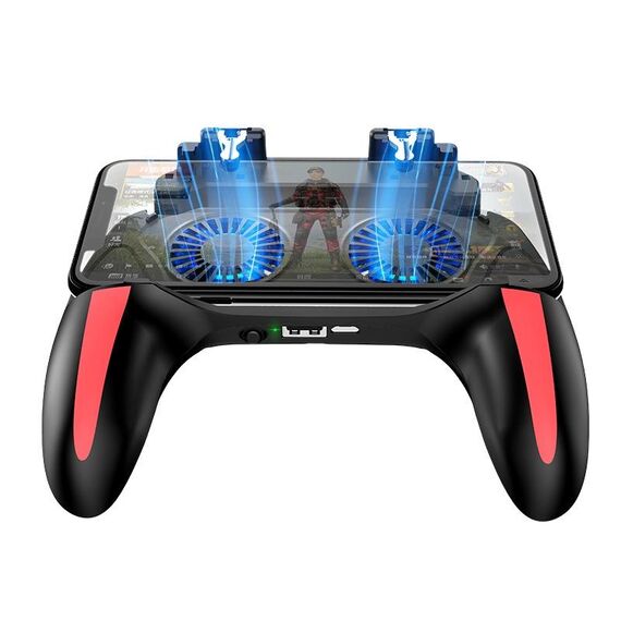 H10 3 in 1 Plug-in Plug-in Dual Fan Raffreddamento Gamepad Gamepad Game Ausiliario Pulsante Grip con supporto