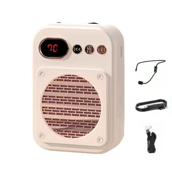 S25 Mini Guida per insegnanti Bluetooth Altoparlante Bancarelle che vendono altoparlanti, Colore: bianco