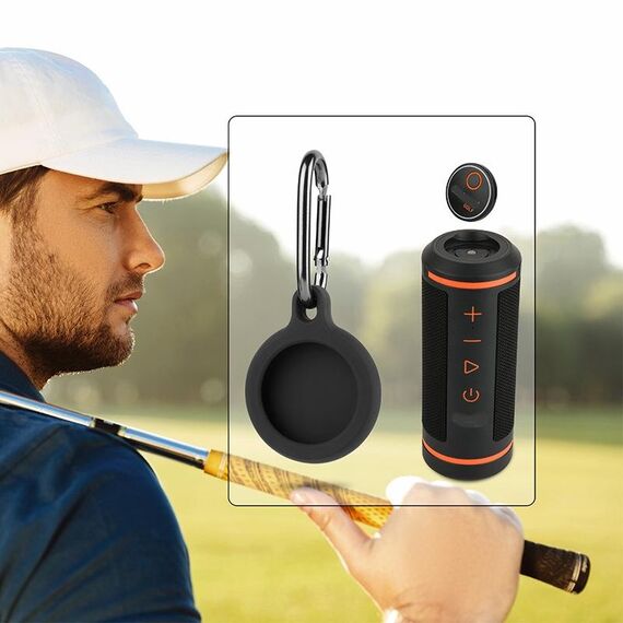 Per Bushnell Wingman Golf GPS Speaker Remote Control Cover in silicone con gancio (nero)