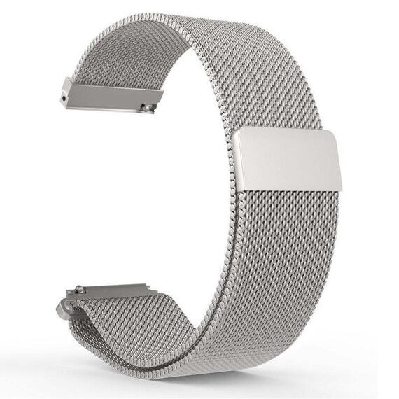 Cinturino per orologio in acciaio inossidabile Milanese xDfind da 18 mm (argento)