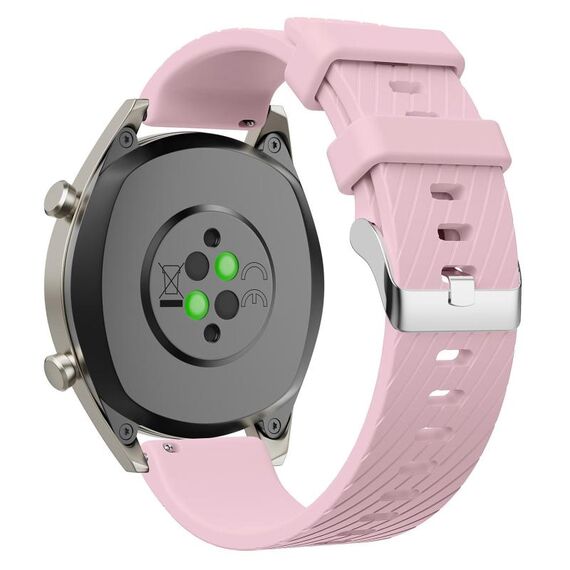 Cinturino per orologio in silicone twill da 20 mm (rosa)
