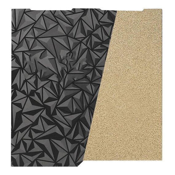 Piastra di stampa per stampante 3D in lamiera di acciaio elastica per ANYCUBIC 268x256 mm, stile: rivestimento PEI + pellicola diamantata PEO