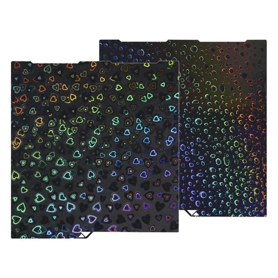 Piastra di stampa per stampante 3D in lamiera di acciaio a molla per ANYCUBIC 268x256 mm, stile: pellicola PEH Love + Water Drop