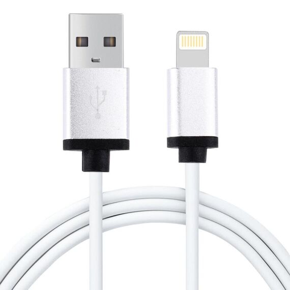 1M 3A 8 pin per sincronizzazione dati USB Cavo di ricarica per iPhone, iPad, diametro: 4 cm (bianco)
