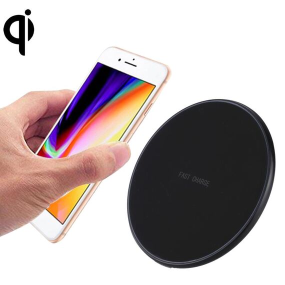 DC 9V 1.67A / 5v 1A universale Forma rotonda Qi Caricabatterie wireless standard con indicatore luminoso
