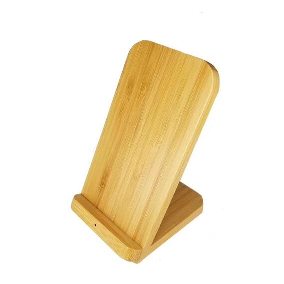 Caricabatterie wireless Bamboo verticale per telefono Qi