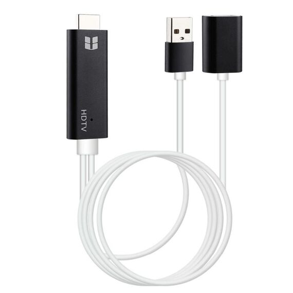 Cavo HDTV per convertitore video HDMI HD 1080P femmina USB 3.0, USB 3.0 Femmina HDMI HD 1080P Video Converter Cavo HDTV (Nero)
