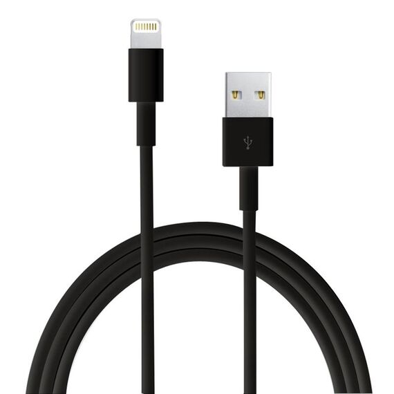 Cavo di sincronizzazione USB di alta qualità da 1 m per iPhone, iPad, compatibile con iOS 15.5 (nero)