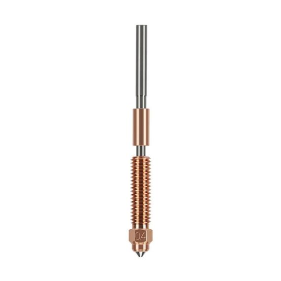 Ugello in rame e zirconio cromato tutto in uno da 1,75/0,4 mm per stampanti 3D Creality Ender-3 V3/K1C/K1 Max