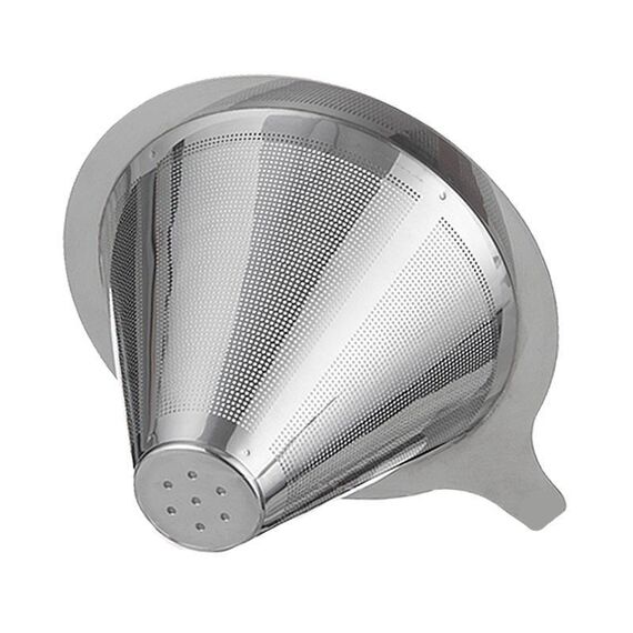 Filtro per caffè in acciaio inossidabile 304, riutilizzabile, per macchine da caffè a goccia/versamento, specifiche: 2-4 tazze