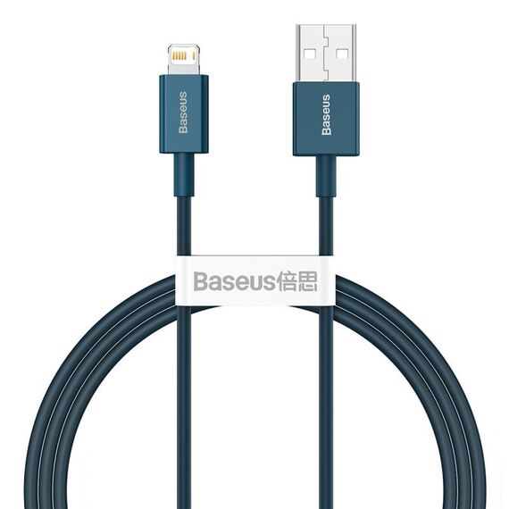 Baseus Superior Series CALYS-C03 2.4A USB to 8 Pin Interface Fast Charging Data Cable, Cable Length:2m(Blue)