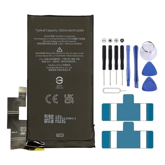 Per la sostituzione della batteria G63QN da 5003 mAh per Google Pixel 6 Pro