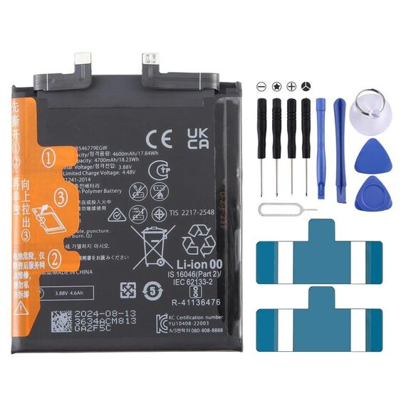 Batteria di ricambio originale HB546779EGW da 4600 mAh per Huawei Mate 50 Pro