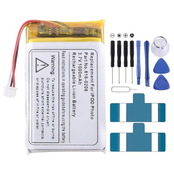 Per iPod Photo 20G 30G 60G a1059 1099 616-0206 Batteria sostitutiva da 1000 mAh