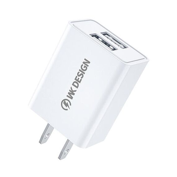 WK WP-U119 10W Dual USB Ports Caricabatterie da viaggio Adattatore di alimentazione, spina degli Stati Uniti