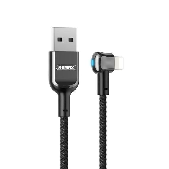 Remax RC-024i Sury Leyo Series 1.2M 2.4A Cavo dati da USB a 8 pin per iPhone, iPad (nero)