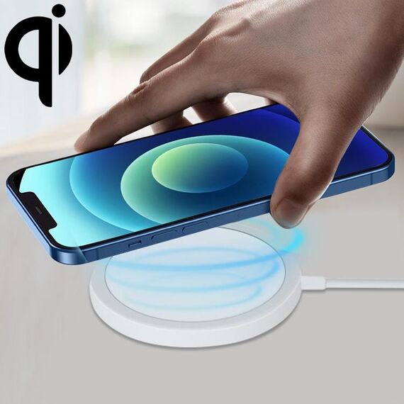 OJD-63 Caricabatterie wireless magnetico Magsafe rotondo in lega di alluminio da 15 W