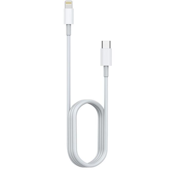 AWEI CL-68 3A Type-C / USB-C a 8 pin PD cavo dati di ricarica rapida, lunghezza: 1 m (bianco)