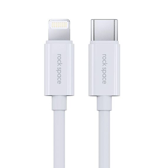 ROCK Space Z19 PD 20W 3A USB-C / Type-C a 8 pin Cavo dati TPE a ricarica rapida, lunghezza cavo: 1 m