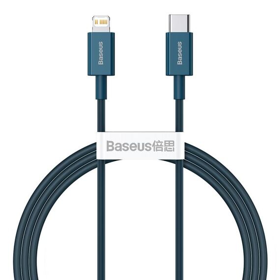 Baseus Superior Series CATLYS-A03 PD 20W USB-C / Type-C to 8 Pin Interface Fast Charging Data Cable, Cable Length: 1m(Blue)