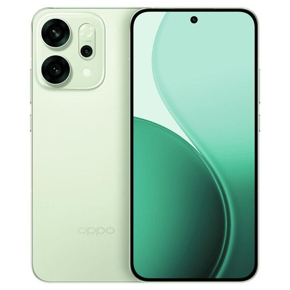 Telefono OPPO Reno14 AI, 12 GB + 256 GB, schermo con impronta digitale, 6,59 pollici ColorOS 15.0 Dimensity 8350 Octa Core, NFC, OTG, rete: 5G (verde)